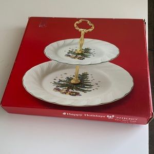 Happy Holidays NIKKO Two-Tier-Tray
